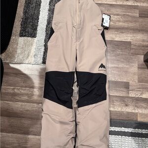 Burton Kids' Tan and Black Snow Pants